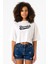 Riverdale Bronx New York City Beyaz Kırçıllı Kadın Crop Tshirt 1