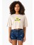 Dark No Future Bej Kadın Crop Tshirt 1