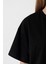 Mr Beast Lettern Siyah Kadın Crop Tshirt 4