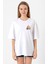 Casper The Friendly Ghost Life Goal Beyaz Kadın Oversize Tshirt 1