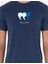 Erkek Lacivert Slim Fit Tişört 50290643-VR033 6