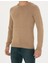 Erkek Camel Melanj Slim Fit Bisiklet Yaka Basic Triko Kazak 50270179-VR122 6