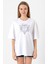 Neon Genesis Evangelion Seele Logo Beyaz Kadın Oversize Tshirt 1