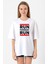 Forrest Gump Run Forrest Run Beyaz Kadın Oversize Tshirt 1