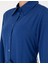 Kadın Saks Comfort Fit Dokuma Elbise 50292931-Vr045 6