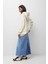 Pamuk Kadın Ekru Basic 3 Iplik Oversize Kapüşonlu Kangru Cepli Sweatshirt 3