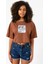 Babymonster Forever Kahverengi Kadın Crop Tshirt 1