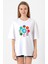 Türk Devletleri Teşkilat Beyaz Kadın Oversize Tshirt 1