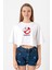 Casper The Friendly Ghost Casbuster Beyaz Kadın Crop Tshirt 1