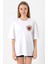 Türk Kurt Milli Arma Beyaz Kadın Oversize Tshirt 1