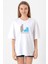 The Mentalist Let The Mind Beyaz Kadın Oversize Tshirt 1