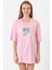 Babymonster Forever Pembe Kadın Oversize Tshirt 1