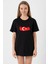 Euro 24 Türkiye Siyah Kadın Oversize Tshirt 1