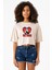 Be Mine Michael Myer Bej Kadın Crop Tshirt 1