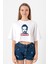 Breaking Bad Jesse Pinkman Bitch Beyaz Kadın Crop Tshirt 1
