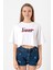 Rolling Quartz Fearless Beyaz Kadın Crop Tshirt 1