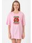 He Man Masters Of The Universe Pembe Kadın Oversize Tshirt 1