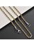 Gold&gümüş Mixli Burgu Model Çelik Zincir Kolye ve Bileklik 3mm 2