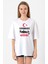 18 Mart Çanakkale Geçilmez Beyaz Kadın Oversize Tshirt 1