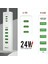 Onesam U04 24W Ultra Hızlı Masa Üstü Şarj Adaptörü 5 USB + 3 Type-C 2