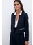 Cep Taş Detaylı Kısa Ceket - Lacivert 5