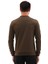 Erkek Haki Mare Jaker Kumaş Bisiklet Yaka Uzun Kollu Sweatshirt - 7656 4