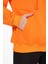 Pamuk Ultra Kalite Oversize Kadın Turuncu 3 Iplik Kapüşonlu Fermuarlı Cepli Sweatshirt Oranj 3