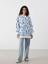 Lcw Modest Bisiklet Yaka Desenli Kadın Sweatshirt Tunik 2