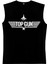 Top Gun Siyah Kesik Kol / Kolsuz Erkek T-Shirt 1