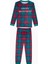 Çocuk Plaid Kırmızı Pijama Takımı 1