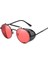 Modaya Uygun Retro Steampunk Güneş Gözlüğü Erkek Marka Tasarımcı Yuvarlak Buhar Punk Alaşım Güneş Gözlüğü Gözlük Kadınlar Için UV400 Gafas De Sol (Yurt Dışından) 1