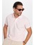 Erkek Slim Fit Dar Kesim Pamuk Pembe Polo Yaka Tişört 1