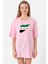 Suriye Yeni Bayrak Pembe Kadın Oversize Tshirt 1