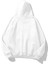 Kadın Beyaz Düz Oversize Kapüşonlu Sweatshirt Hodie 2