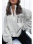 Kadın Grimenaj Mama Life Baskılı Oversize Yarım Fermuarlı Sweatshirt 4