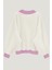 Kadın 3 Iplik Beyaz Comfort In Paris Baskılı V Yaka Oversize Sweatshirt 2
