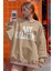 Kadın Vizon Art Collection Baskılı Oversize Bisiklet Yaka Sweatshirt 4