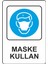 Uyarı Levhası Pvc Maske Kullan 1