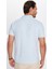 Erkek Slim Fit Dar Kesim Pamuk Mavi Polo Yaka Tişört 5