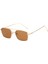 Dropshipping Moda Kare Güneş Gözlüğü Erkek Kadın Metal Güneş Gözlüğü Retro Güneş Gözlüğü Vintage Yüksek Kalite Gafas Oculos De Sol (Yurt Dışından) 4