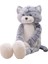 Xhang 1 Adet 70 cm Peluş Oyuncak Yumuşak Kedi Siyah Gri Kedi Peluş Oyuncak (Yurt Dışından) 1