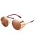 Modaya Uygun Retro Steampunk Güneş Gözlüğü Erkek Marka Tasarımcı Yuvarlak Buhar Punk Alaşım Güneş Gözlüğü Gözlük Kadınlar Için UV400 Gafas De Sol (Yurt Dışından) 1