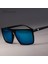 Kulou Retro Kare Güneş Gözlüğü Steampunk Erkek Kadın Marka Tasarımcı Gözlük Kafatası Logosu Tonları Uv Koruma Gafas (Yurt Dışından) 4