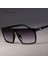 Kulou Retro Kare Güneş Gözlüğü Steampunk Erkek Kadın Marka Tasarımcı Gözlük Kafatası Logosu Tonları Uv Koruma Gafas (Yurt Dışından) 3