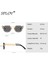 Yeni Moda Küçük Kare Güneş Gözlüğü Erkekler Kadınlar Retro Punk Shades Erkek Kadın Vintage Moda Sürüş Gözlükleri UV400 Siyah Leopar (Yurt Dışından) 4