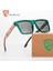 Hu Ahşap Yeni Yüksek Kaliteli Kare Güneş Gözlüğü Erkekler Için Polarize UV400 Moda Sunglass Ayna Spor Güneş Gözlüğü Sürüş Oculos (Yurt Dışından) 2