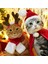 C Stili 2021 Newyear Pet Kedi Köpek Yavrusu Eşarp Şapka Pelerin Kafa Noel Giysileri Kostümler Hediye Noel Noel Baba Kırmızı Pet Kostüm Kış (Yurt Dışından) 2