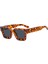 Kare Vintage Güneş Erkekler Moda Punk Retro Marka Tasarımcısı Güneş Kadınlar Sürüş Güneş Gözlüğü Erkek UV400 Gözlük Shades (Yurt Dışından) 1