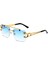 Erkekler Için Vintage Çerçevesiz Güneş Gözlüğü Steampunk Güneş Gözlüğü Retro Kadınlar Punk Moda Gözlük Retro Shades Gafas De Sol Sonnenbrill (Yurt Dışından) 4