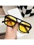 Kadın Için Vintage Kare Güneş Gözlüğü Retro Marka Güneş Gözlüğü Kadın Siyah Sarı Moda Şeker Renkler Oculos De Sol Feminino (Yurt Dışından) 2